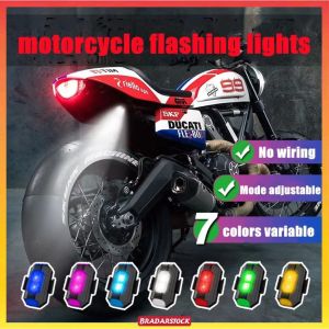 7Color Motorcycle Charging Flash Lamp Airplane Lights Strobe Lights Pilot Lights Modified Strobe Motor USB LED Light