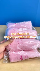 Hntob 0M+ Anti-Roll Baby Adjustable Pillow Anti-Flat Head Sleep Position Correction Newborn Cushion