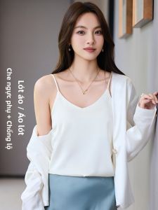 MiiOW | Áo ba lỗ satin nữ mùa xuân 2025 MiiOW Áo ba lỗ lụa băng lót sợi acetate gợi cảm Áo ba lỗ lót lụa băng mùa xuân