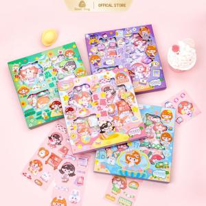 Kawaii Cartoon Sticker 3D Thickened Bubble Stickers Journal Scrapbook Stationery DIY Decoration Girls Toys