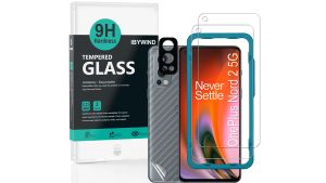 Ibywind Oneplus Nord 2 5G 2PCS Pack Tempered Glass Screen Protector With Easy Install Kit