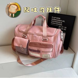 Túi Du Lịch Dung Tích Lớn Dễ Thương Cho Nữ Túi Tập Thể Dục Túi Đi Ngắn Ngày Túi Du Lịch Có Tay Cầm Túi Du Lịch Oxford Quần Áo