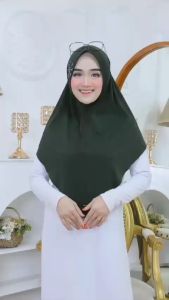 JILBAB INSTAN HAMIDAH PET SABITA PAYET / JILBAB INSTAN TERBARU / JILBAB KEKINIAN / JILBAB JERSEY PREMIUM