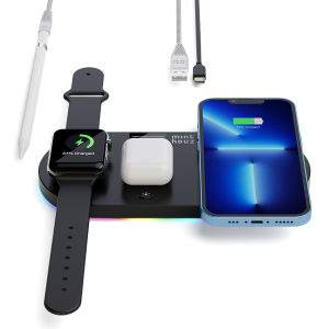 Minthouz Qi 15W Wireless Charger 4in1 Fast Charging For Android iPhone Samsung Xiaomi iWatch Airpods
