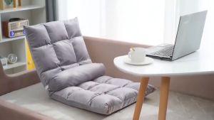 SUERTE STEEL Saint Villa Japanese-style foldable lazy sofa high-quality soft sofa lazy folding sofa lazy sofa floor chair tatami sofa chair single dormitory chair sofa lazy chair tatami bed sofa (free lumbar pillow)