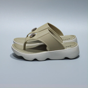 Easyfit Womens Flip Flops 4cm Wedge Cloud Comfort Footbed Sandals for Females Non-Slip Slippers Size 36-40