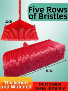 JIAXU | Durable Thick Plastic Bristle Broom Suitable for Workshop Construction Site School Home