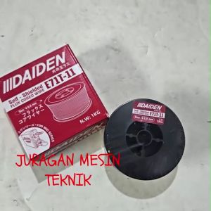 Daiden Japan Kawat Las Flux Core Mig Tanpa Gas 0.8mm 1Kg