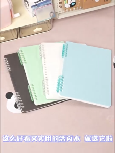 A5/B5 Spiral Spring Notebook For High School Loose Leaf Notebook Aesthetic Notebook 80 Sheets