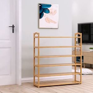 shira Bamboo Shoe Rack Multi Layers Large Capacity Cabinet Stand Shelf simple modern Shoe