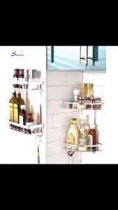 SHENAR RAK DINDING TOILET KAMAR MANDI ALUMUNIUM 2 SUSUN / TEMPAT SABUN SHAMPO / RAK DOUBLE LAYER