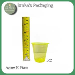 Drakes Packaging Supplies Trading Drinking Party Plastic Cup Random Color - 50 Pieces Disposable