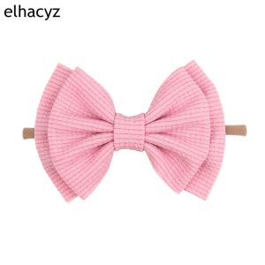 Baby 7 Large Hair Bow Headband Children Turban Girls Elastic Hair Band Big Bow Head Wrap Bandages For Kids Hair Accessories