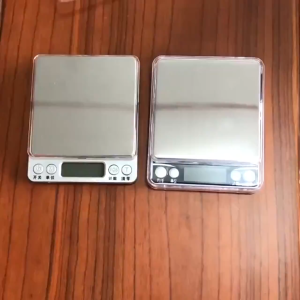 High-precision jewelry scale 0.01g kitchen scale 0.1g stainless steel electronic pocket scale compact portable multi-use kitchen tool