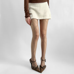 ถุงน่องผ้าไหมสีดำเซ็กซี่ ทรงบาง ลายไม่สม่ำเสมอ สายรัด ฤดูใบไม้ผลิและฤดูร้อน ถุงน่องผ้าไหมสไตล์บัลเล่ต์สำหรับผู้หญิง