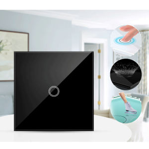 1/2/3 Gang EU Touch Switch LED Crystal Glass Panel Wall Lamp Light Switch AC100-240V LED Sensor Switches Interruttore