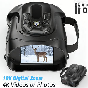 Night Vision Binoculars 7Level Infrared 10X Digital Zoom 800 Meters Darkness Vision Night Goggle 2.8inch Screen for Camping