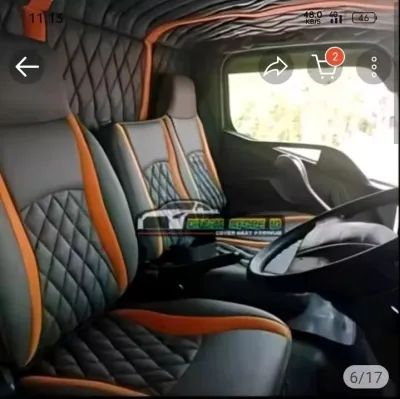 sarung jok truck ragasa kepala petak.satu set kiri kanan warna variasi bisa riqwes