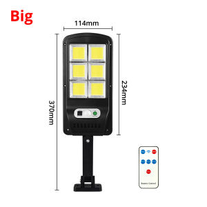 300W Solar Light PIR Motion Sensor Smart night lamp Remote Control Home Led COB IP65 Waterproof for Garden Outdoor Street Wall