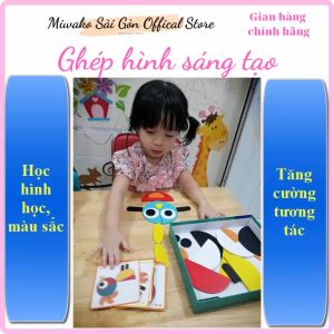 Ghép hình sáng tạo bằng gỗ theo phương pháp giáo dục sớm