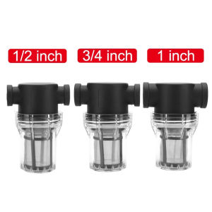 Filter Pipa Air Plastik Transparan Ukuran 1/2\\\" 3/4\\\" 1\\\" untuk Sistem Irigasi Taman Saringan Filter Pipa Aliran Tinggi Irigasi