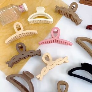 Jedai Rambut Korea Model Tambang Doff 11 CM Jepit Rambut Salon Motif Kepang Panjang Matte