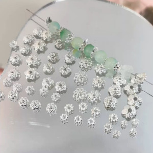 【✨ READY STOCK✨ 】Bunga Alloy untuk Gelang Manik Cup Spacer Bead Lotus - Aksesoris DIY Perhiasan Kualitas Anti Karat