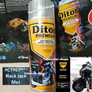 Pilok Pilox Cat Semprot Diton Premium Hitam Black Jack Met Harley Harli 9901 400cc Spray Paint