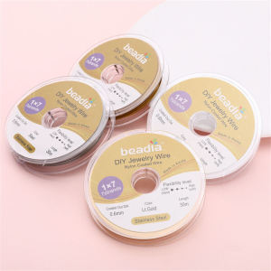 Handmade DIY Soft Gold Wire Stainless Steel 304 Jewelry Beading Thread Pearl Necklace Stringing Material Fashion Accessory