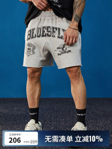 Bluesfly American Style Printed Mens Shorts Fitness Training Basketball Sporty Brand Cotton Quick Dry Wear Resistant Shorts