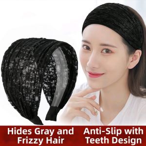 Anti-Slip Korean Style Breathable Versatile Cover Gray Hair Headband