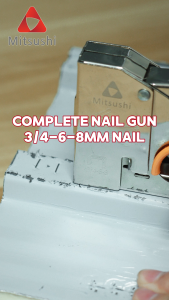 Mitsushi เครื่องยิงแม็ก เครื่องยิงแม็กซ์ ปืนยิงแม็ก ปืนลมยิงตะปู ปืนยิงแมกซ์ สำหรับยิงไม้ ยิงผ้างานโปสเตอร์ต่างๆงานเบาะ (ฟรีลวดเย็บกระดาษ 2400 ชิ้น)