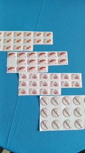 Sicker Dán Phân Loại Gia Vị ( tiêu tỏi ớt đũa) Chất Liệu Nhưa Dẻo