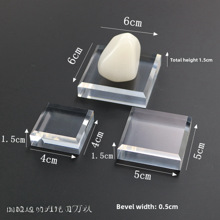 Acrylic Transparent Crystal Display Rack Ore Crystal Base Jewelry