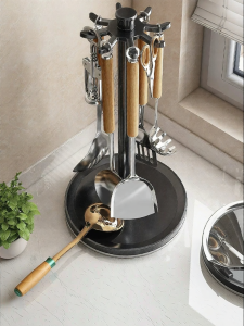 youqin | Rotatable Kitchen Hook Rack Kitchen Utensil Organizer