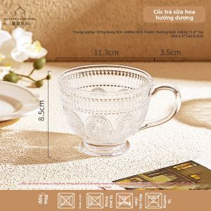 MODERN SWEETHOME | Cốc Kính Trong Suốt Sang Trọng