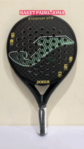 Joma Raket Padel Stadium CTR Black Green 12K Carbon 3D Spin