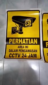 Sticker Stiker Petunjuk Warning Pengumuman jangan di tekan jangan berlarian musholah jangan di dorong kk261