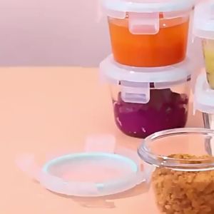 DreamBaby Baby Food Container Mpasi Kaca / tempat makanan mpasi bayi / Wadah Mpasi Kaca Glass 160ml