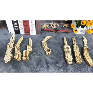 Đồ chơi lắp ghép gỗ 3D Mô hình Đồ chơi CSGO Laser