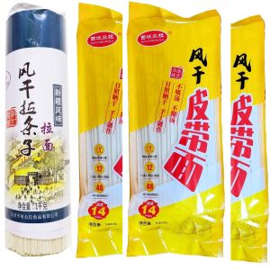 Handmade Dried Noodles Xinjiang Stir-Fry Instant Noodles 1000g Pure Handmade Pull Noodles Stone River Southern Region Fast Food