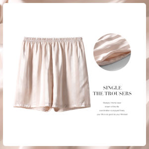 me home wear | Summer Lightweight Loose Silk Stripe Lounge Pants