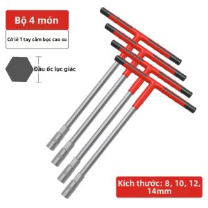DELIXI | Bộ Tuýp Lục Giác Tăng Đơ Tay Cầm T