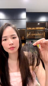 Mái thưa 2 ria tóc thậ.t nữ (không có tóc phía sau) - Tóc Giả Vân Anh