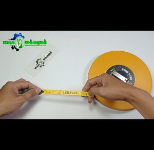 Thước dây cuộn 50m TOLSEN 35023 - Thước dây vải sợi thủy tinh 2 mặt đo - KIOT ĐỒ NGHỀ