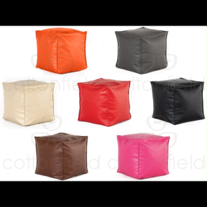 Premium Bean Bag เก้าอี้เม็ดโฟม บีนแบ็ก บีนแบค คิวบ์ หนังพิเศษ : CUBE grade"A" PVC
