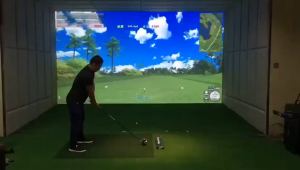 2brothers Premium Grade Golf Simulator Screen สำหรับห้อง SIM คุณภาพสูง นำเข้า FULL HD ความหนา 3mm