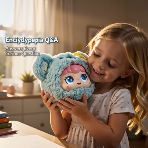 Salty Chesee Doubao / Qwen / ChatGPT Model Plush Toy with Expressive Eyes and Dynamic Mood Changes.