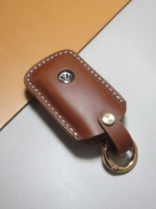 Old Shop Handmade Italian First Layer Cowhide Volkswagen Exclusive Car Key Cover Minimalist Style Multi-Color
