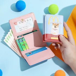 Potato Crisp Dog Mai Men M Memory Coin Purse Card Holder Student ID Card Card Bank Card Storage Three-Fold Wallet